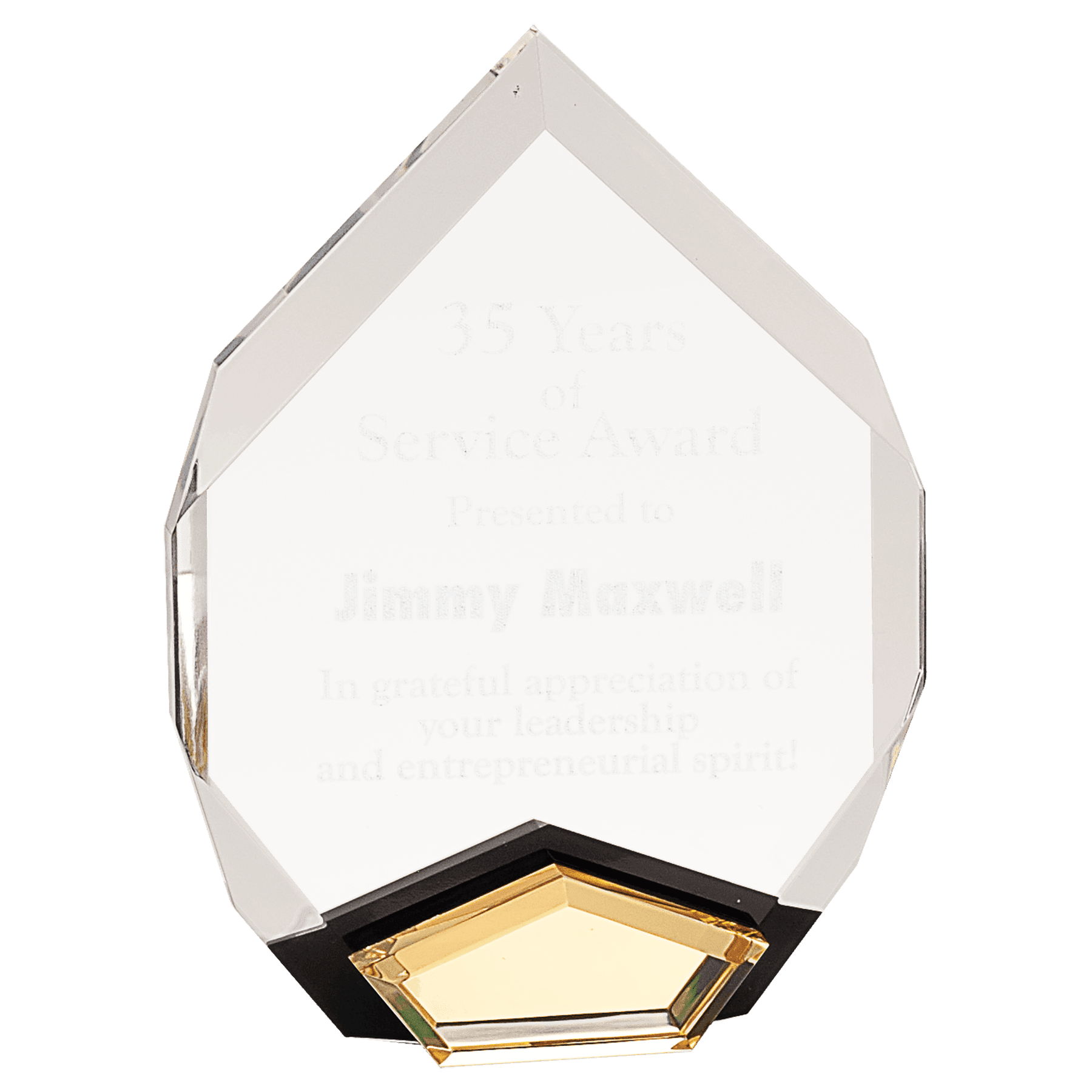 Gold 6" x 8" Marquis Acrylic