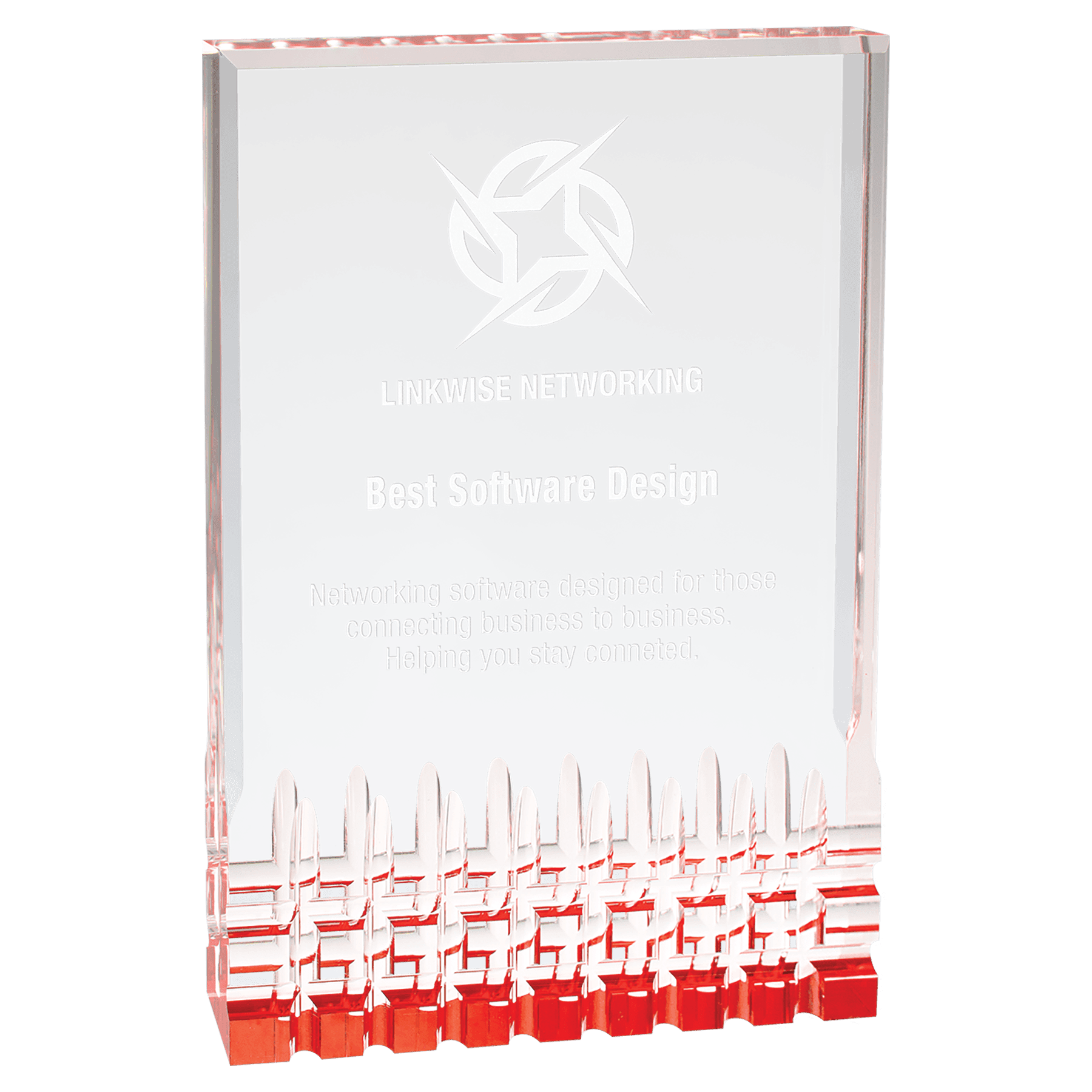 Red 6" x 8" Mirage Acrylic