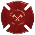 14" x 14" Rosewood Piano Finish Maltese Cross Plaque