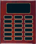 18 Plate Rosewood Piano Finish Completed Perpetual Plaque