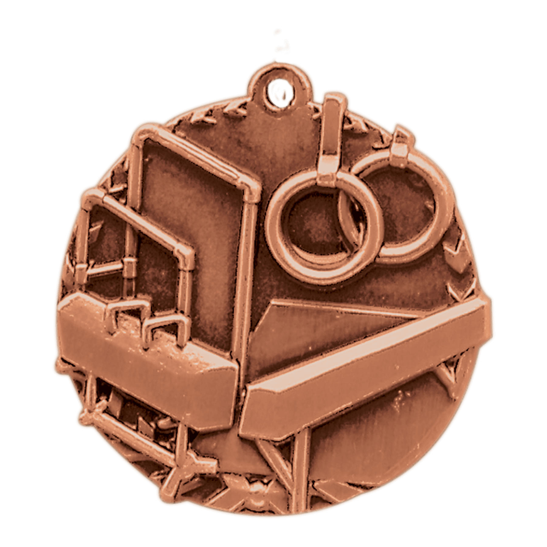 Antique Bronze 1 3/4" Gymnastics Millennium Medal