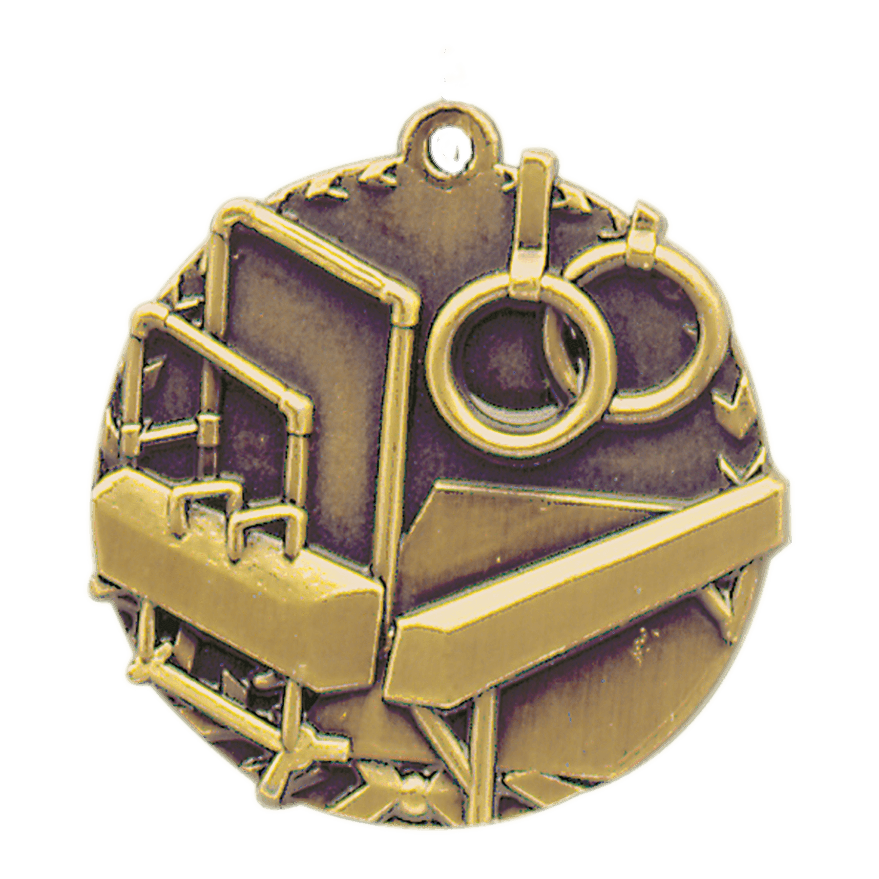 Antique Gold 1 3/4" Gymnastics Millennium Medal