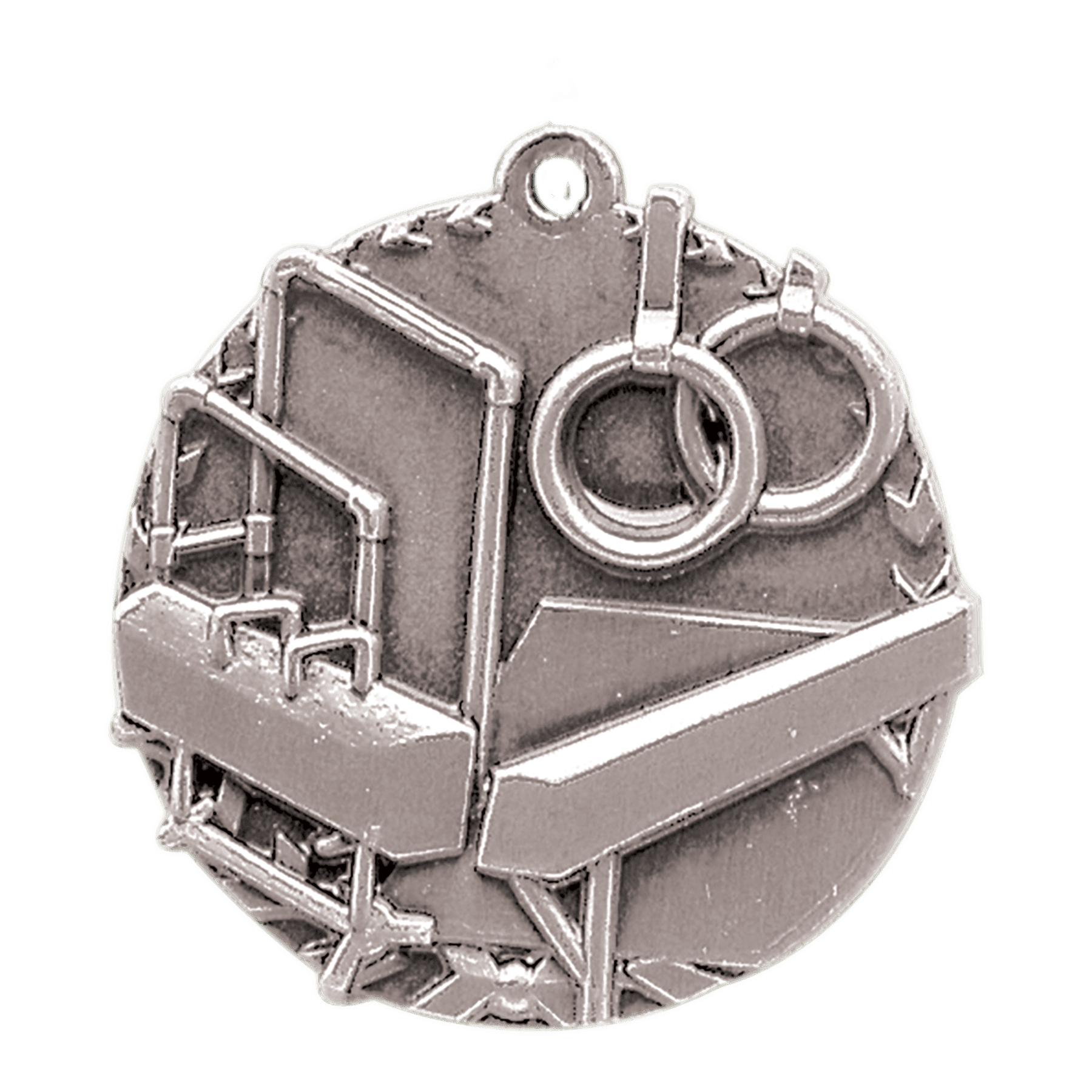 Antique Silver 1 3/4" Gymnastics Millennium Medal