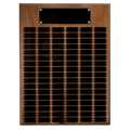 102 Plate Genuine Walnut Completed Perpetual Plaque